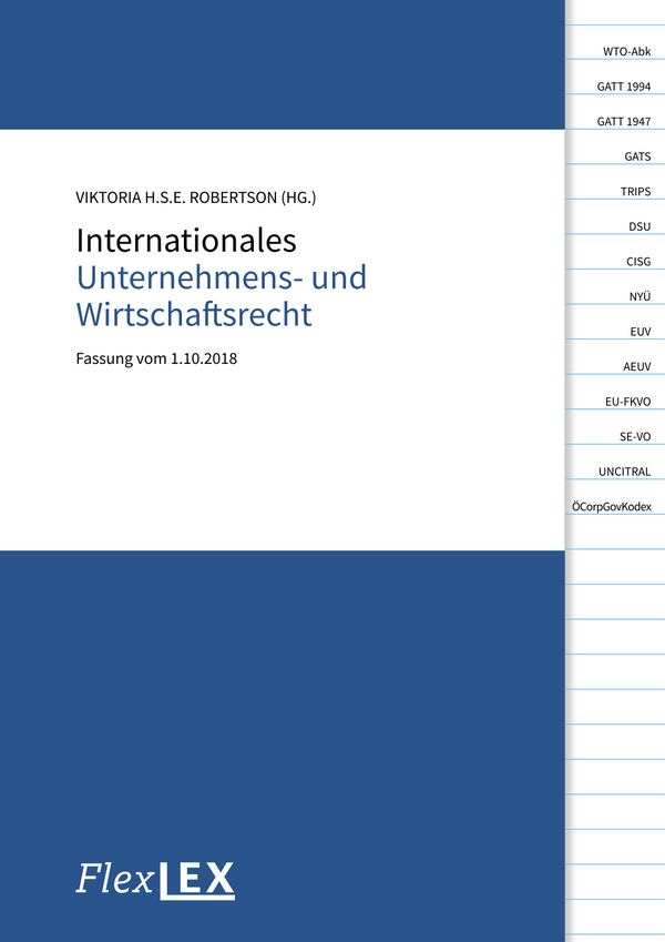 Internationales Wirtschafts- und Unternehmens­recht